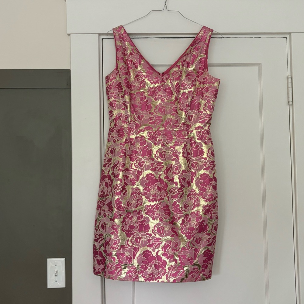 Lilly Pulitzer Pink & Gold Kiki Dress